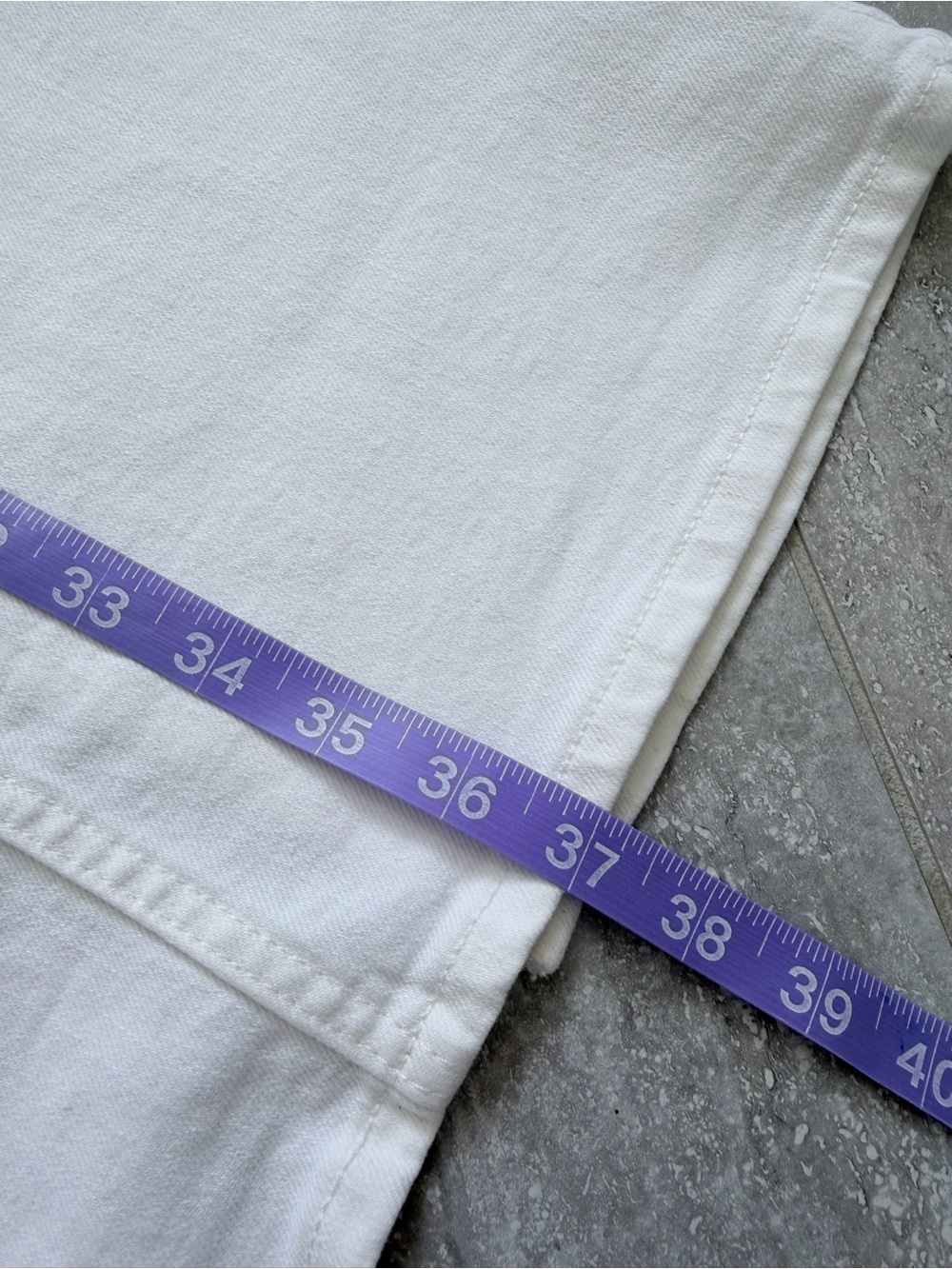 H&M White Denim Maxi Skirt Women’s US 6 High Rise Back Slit NWT Cotton - Picture 10 of 10